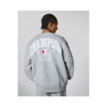Champion Street Varsity Crewneck 221194-EM021 Gri Erkek Sweatshirt