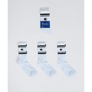 Champion U20081-WW006 Beyaz Seasonal Crew Socks 3'lü Unisex Çorap