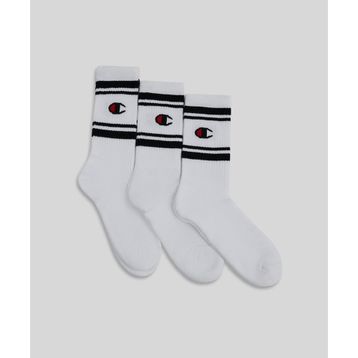 Champion U20081-WW006 Beyaz Seasonal Crew Socks 3'lü Unisex Çorap