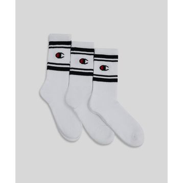 Champion U20081-WW006 Beyaz Seasonal Crew Socks 3'lü Unisex Çorap