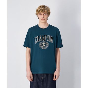 Champion Yearbook SS Tee 221174-GS579 Yeşil Erkek T-shirt