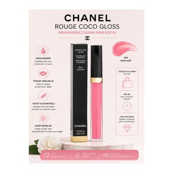 Chanel Rouge Coco Gloss 804 Rose Naif Ruj