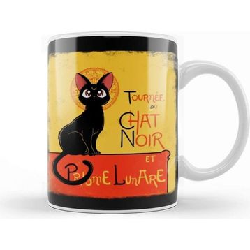 Chat Noir Porselen Kupa Bardak