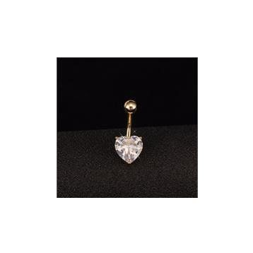 Chavin DA47 Kalp Taşlı Göbek Piercing