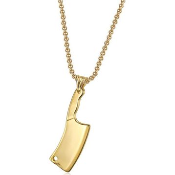 Chavin DP51SR Gold Satır Figürü Çelik Erkek Kolye