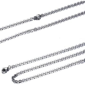 Chavin DR38-4 4 mm Gri Uzun 75 cm Çelik Erkek Zincir