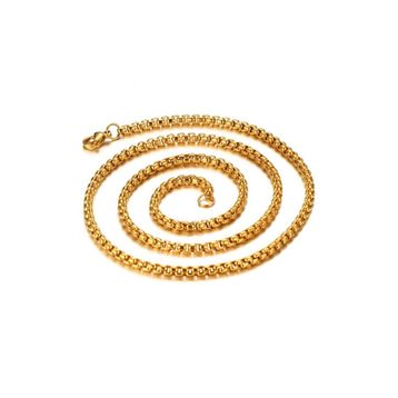 Chavin DS50 Gold Sarı 60 cm 3 mm Erkek Çelik Zincir