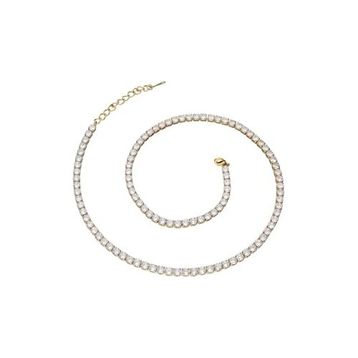 Chavin EK18SR-4 Gold 4 mm Su Yolu Taşlı Kadın Kolye Zincir