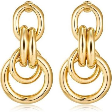 Chavin EV20SR Gold Bijuteri Retro Tarz Halka Kadın Küpe