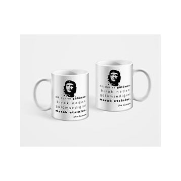 Che Guevara Dik Dur ve Gülümse Baskılı Kupa