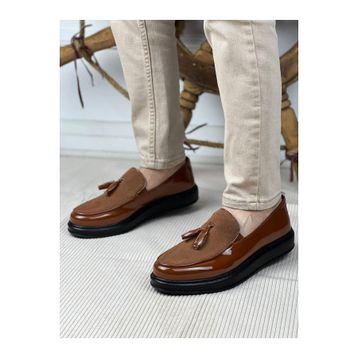 Chekich CH002 RST Loafer Verniciata Kahverengi Erkek Ayakkabı