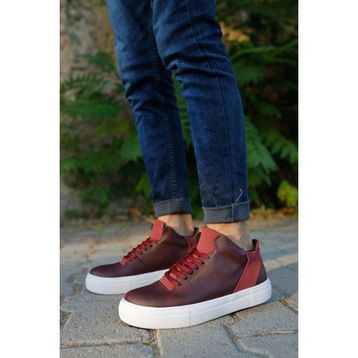 Chekich CH004 CBT Hıde Bordo Erkek Günlük Ayakkabı