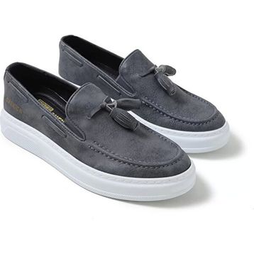 Chekich CH127 Cbt Loafer-X Antrasit Renk Kalın Taban Loafer Model Erkek Klasik Ayakkabı
