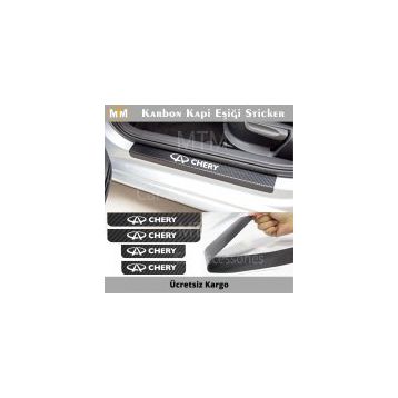 Chery 4 Adet Karbon Kapı Eşiği Sticker