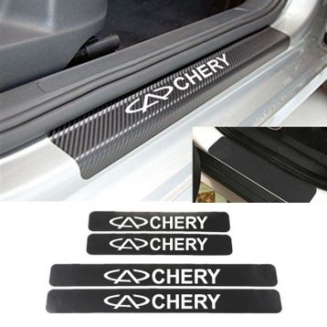 Chery 4 Adet Karbon Kapı Eşiği Sticker