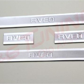 Chevrolet Aveo HB 2011 Ve Sonrası Paslanmaz Çelik 4 Parça Krom Kapı Eşiği