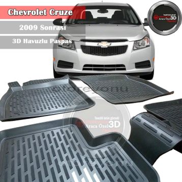Chevrolet Cruze 2009 Model 3D Havuzlu Paspas