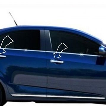 Chevrolet Trax Paslanmaz Çelik 2012 Üzeri 4 Kapı Krom Kapı Kolu