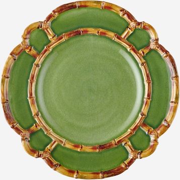 Chiara Alessi Bambu 28 CM Yeşil Tabak
