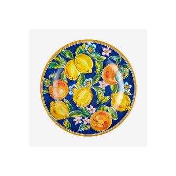 Chiara Alessi Capri Mavi Melamin 28 cm Yemek Tabağı