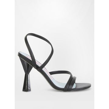 Chiara Ferragni CF3341_001 Siyah Topuklu Kadın Sandalet