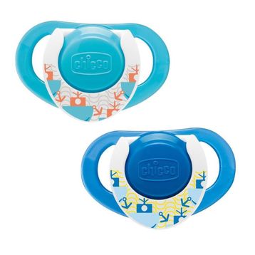Chicco 12+ Ay Physio Compact Silikon Emzik Mavi