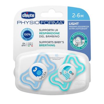 Chicco 2 li 2-6 Ay Physio Light Silikon Erkek Emzik