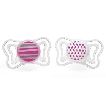 Chicco 6-16 Ay 2'Li Physio Light Silikon Pembe Emzik