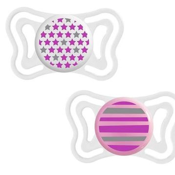 Chicco 6-16 Ay 2'Li Physio Light Silikon Pembe Emzik