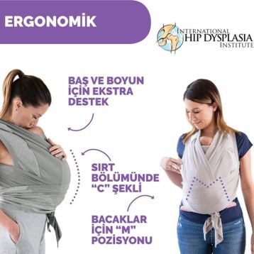 Chicco Boppy Comfyhug Frost Kanguru