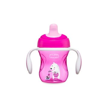 Chicco CHICCO-8058664081325 Chicco Yarı Yumuşak Uçlu Eğitici Bardak 6ay+ Kız