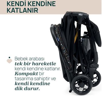 Chicco Glee Playful Black Bebek Arabası