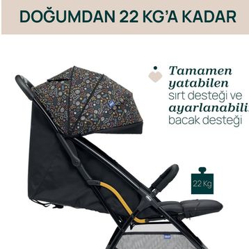 Chicco Glee Playful Black Bebek Arabası