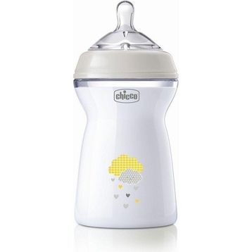 Chicco Natural Feeling 6+ Ay Silikon Emzikli 330 ml PP Desenli Biberon