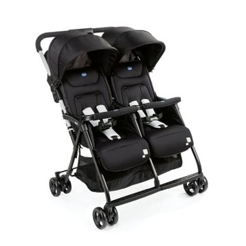 Chicco Ohlala 2 Twin Ultra Hafif İkiz Bebek Arabası Siyah