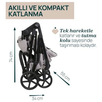 Chicco Seety Florence Beige Çift Yönlü Bebek Arabası