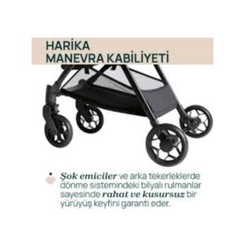 Chicco Urbino Black Hafif Tek Elle Katlanır Kabin Boy Bebek Arabası