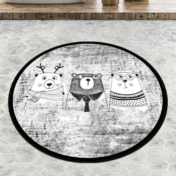 Chilai Home 100x100 cm Panda Djt Çocuk Halısı