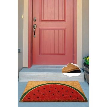 Chilai Home 40x60 cm Coco Watermelon Kırmızı İç ve Dış Kapı Önü Paspası