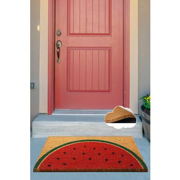 Chilai Home 40x60 cm Coco Watermelon Kırmızı İç ve Dış Kapı Önü Paspası