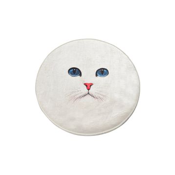 Chilai Home 8682125926124 Blue Eyes Dijital Çap 100 cm Banyo Halısı