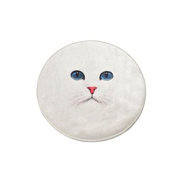Chilai Home 8682125926124 Blue Eyes Dijital Çap 100 cm Banyo Halısı