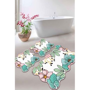 Chilai Home Anemon Djt 3'lü Set Banyo Halısı