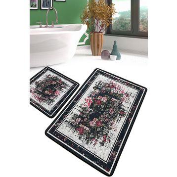 Chilai Home Arrosa Djt 2'li Set Yıkanabilir Kaymaz Taban Banyo Halısı