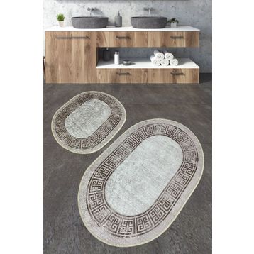 Chilai Home Arturo Djt 2'li Set Yıkanabilir Kaymaz Taban Banyo Halısı