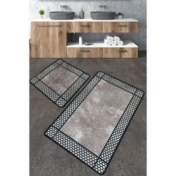 Chilai Home Beja Djt 2'li Set Yıkanabilir Kaymaz Taban Banyo Halısı