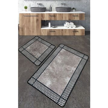 Chilai Home Beja Djt 2'li Set Yıkanabilir Kaymaz Taban Banyo Halısı
