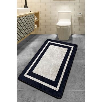 Chilai Home Black Frame 70x120 cm Banyo Halısı