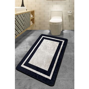 Chilai Home Black Frame 70x120 cm Banyo Halısı