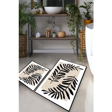 Chilai Home Casting Leaf Djt 2'li Set Banyo Halısı